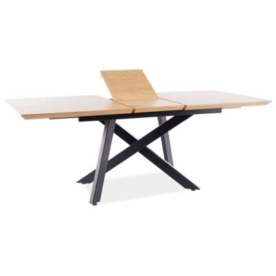 Стол обеденный SIGNAL CAPITOL дуб/черный 160-200/90